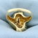 Designer Swirling Scroll Design Ring in 14K Yellow Gold - 4
