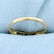 Vintage Three Stone Diamond Ring in 14K Yellow and - 4