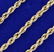 16 Inch Rope Style Neck Chain in 14K Yellow Gold - 2