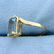 Vintage 2ct Natural Aquamarine Ring in 14K Yellow Gold - 2