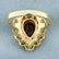 Vintage Garnet and Pearl Ring in 14K Yellow Gold - 4