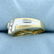 Unique 3-Stone Channel Set Diamond Ring in 14K Yellow - 2
