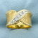 Unique 1/8ct TW Diamond Band Ring in 14K Yellow and