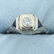 Vintage Diamond and Sapphire Ring in 14K White Gold
