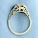 Vintage Diamond and Sapphire Ring in 14K White Gold - 3