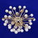Vintage Sakata Akoya Pearl Brooch in 14K Yellow Gold - 2
