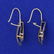 Diamond Cut Tri-Color Dangle Drop Earrings in 14K - 3