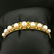 Vintage Akoya Pearl Bangle Bracelet in 18K Yellow Gold