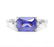3.6CT Tanzanite & Diamond Ring in Sterling Silver - 2