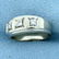 Vintage 3 Stone Diamond Ring in 14K White Gold - 2