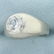 2ct White Sapphire Solitaire Ring in 14K White Gold - 2