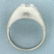 2ct White Sapphire Solitaire Ring in 14K White Gold - 3