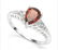 1.2CT Pear Cut Garnet Ring in Sterling Silver - 2
