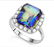 Huge 6.2CT Ocean Mystic Topaz & White Topaz Halo