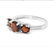 Classic Garnet 3-Stone Ring in Sterling Silver - 2
