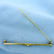 Antique Aquamarine Bar Pin in 14K Yellow Gold - 2