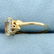 1.5ct Emerald Cut Aquamarine and Diamond Ring in 14K - 2