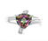 1.7CT Mystic Topaz & Diamond Ring in Sterling Silver - 2