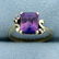 Vintage 2.5ct Tw Purple and White Sapphire Ring in 14k