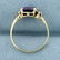 Vintage 2.5ct Tw Purple and White Sapphire Ring in 14k - 3