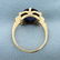 Vintage Purple Sapphire Ring in 10K Yellow and White - 3