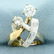 1.5ct TW Diamond Modern Abstract Two Tone Ring in 14K