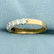 1/2ct TW Diamond Wedding or Anniversary Band Ring in - 2