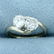 1ct TW Old European and Round Brilliant Two Stone
