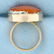 Unique Large Orange Agate Statement Ring in 14k Rose - 3