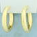 Diamond Cut Geometric Design Hoop Earrings in 14K
