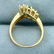 Diamond and Colored Gemstone Wheat Design Ring in 14K - 3