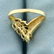 Diamond and Colored Gemstone Wheat Design Ring in 14K - 4