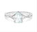 Aquamarine & Diamond Cocktail Ring in Sterling Silver
