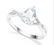 Aquamarine & Diamond Cocktail Ring in Sterling Silver - 2