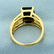 4ct Smoky Topaz Solitaire Ring in 14K Yellow Gold - 3