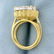2.5 Peso Mexican Gold Coin Diamond Ring in 18K Yellow - 3