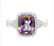 2.5CT Mystic Topaz & Diamond Ring in Sterling Silver