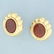 Large Statement Cameo Carnelian Earrings in 14K Yellow - 2