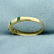 1/3ct TW Emerald and Diamond Band Ring in 14K Yellow - 2