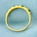 1/3ct TW Emerald and Diamond Band Ring in 14K Yellow - 3