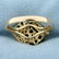 1/2ct TW Emerald and Diamond Ring in 14K Yellow Gold - 4