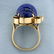 Unique Lapis Statement Ring in 14k Yellow Gold - 3