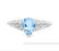 1.4CT Sky Blue Topaz & Diamond Ring in Sterling Silver - 2