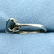 Chrysoberyl Cat's Eye Solitaire Ring in 14K White Gold - 2