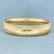 Engraved Bangle Bracelet in 14K Yellow Gold