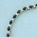 5ct TW Sapphire and Diamond Bracelet in 14K Yellow Gold - 2