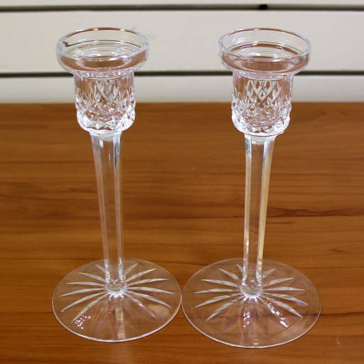Waterford Crystal Lismore Candlesticks Set Of Two