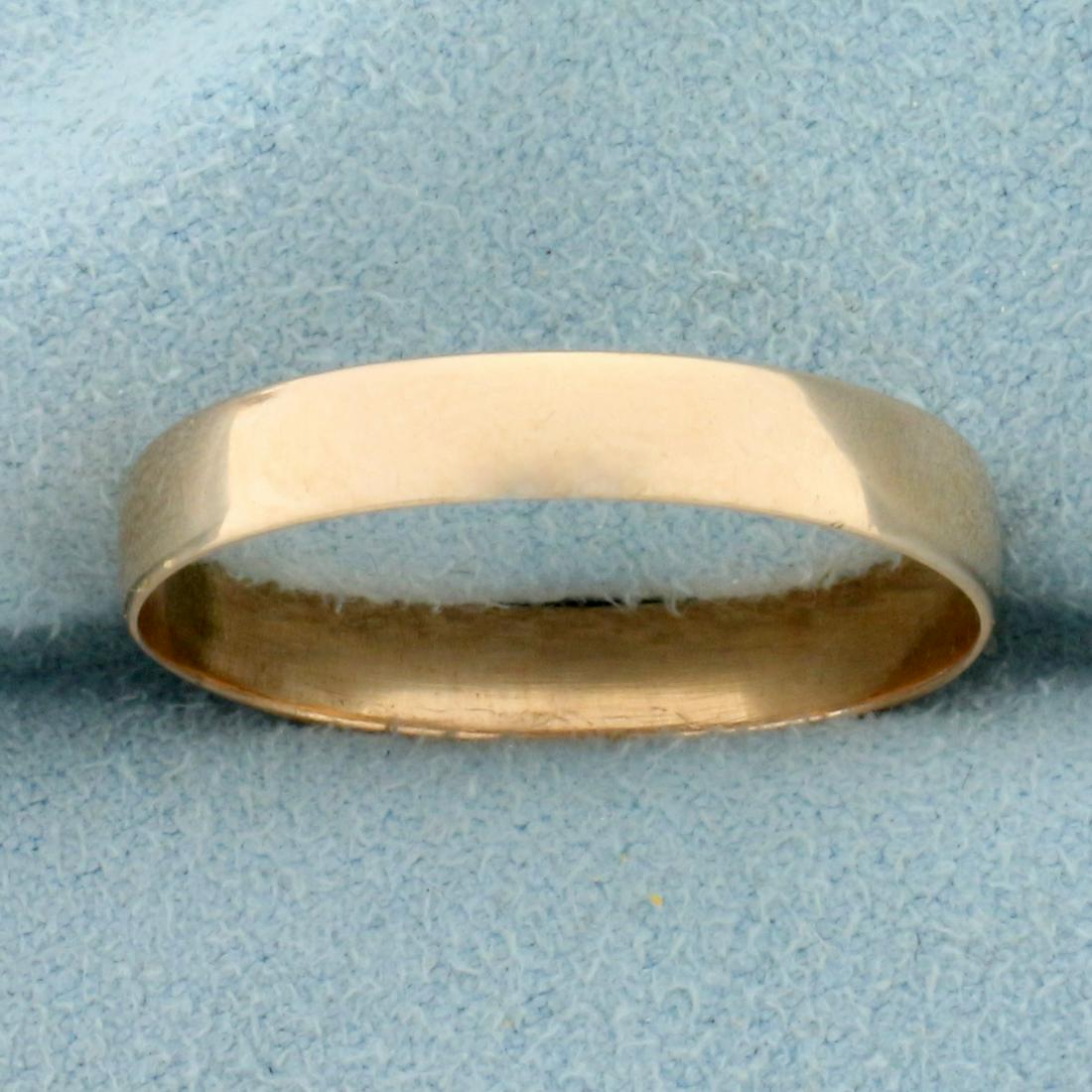 Mens Wedding Band Ring in 14K Rose Gold: In 14K Rose Gold. Size 11, 4mm wide. 1.9g.