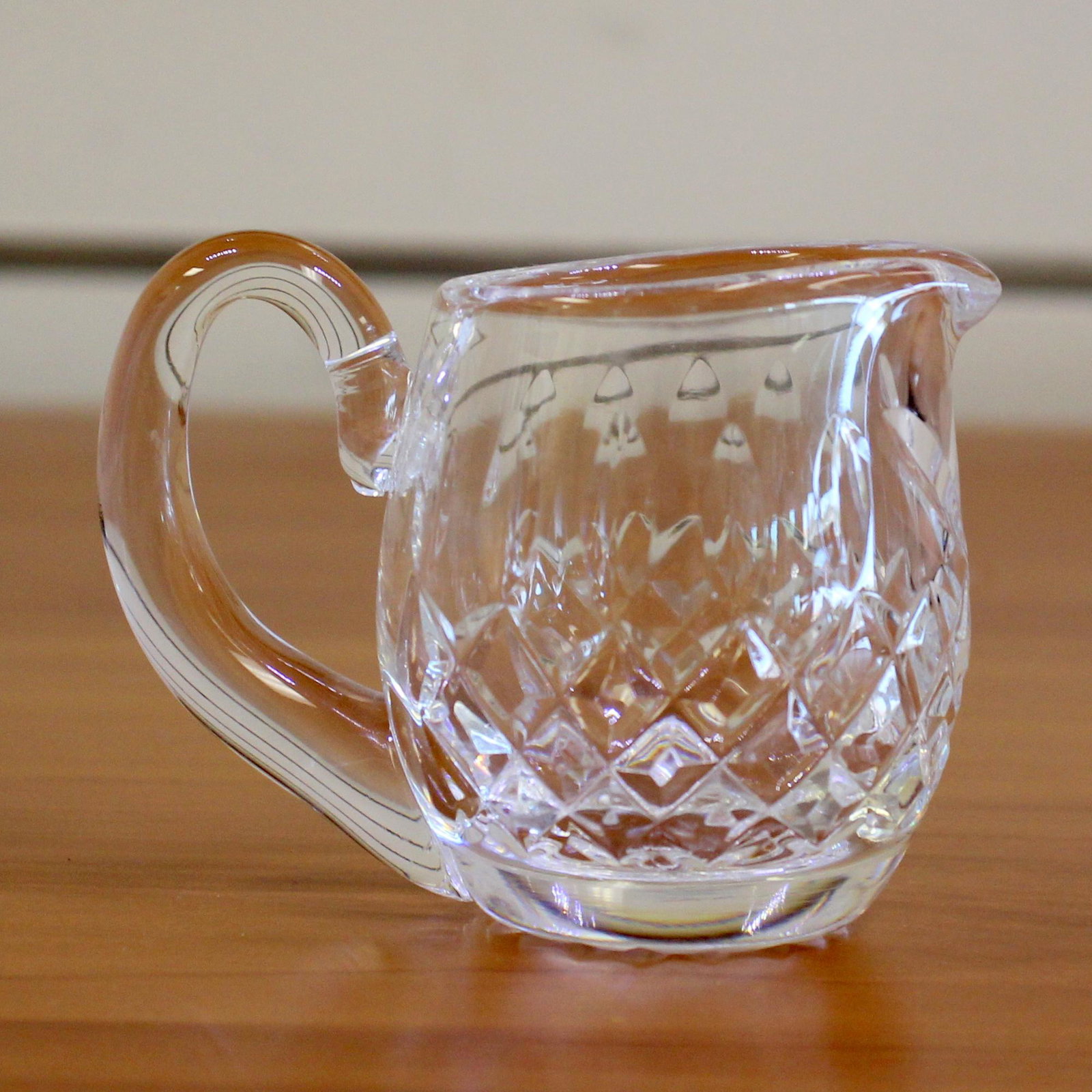 Waterford Crystal Creamer: Excellent condition, no chips or scratches. 2 3/4 inches high. Acid etched Waterford on bottom.