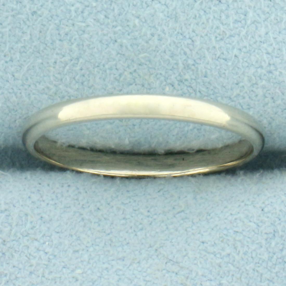 Womens Thin Wedding Band Ring in 14K White Gold: In 14K White Gold. Size 6 1/2, 1.9mm wide. 1.2g.